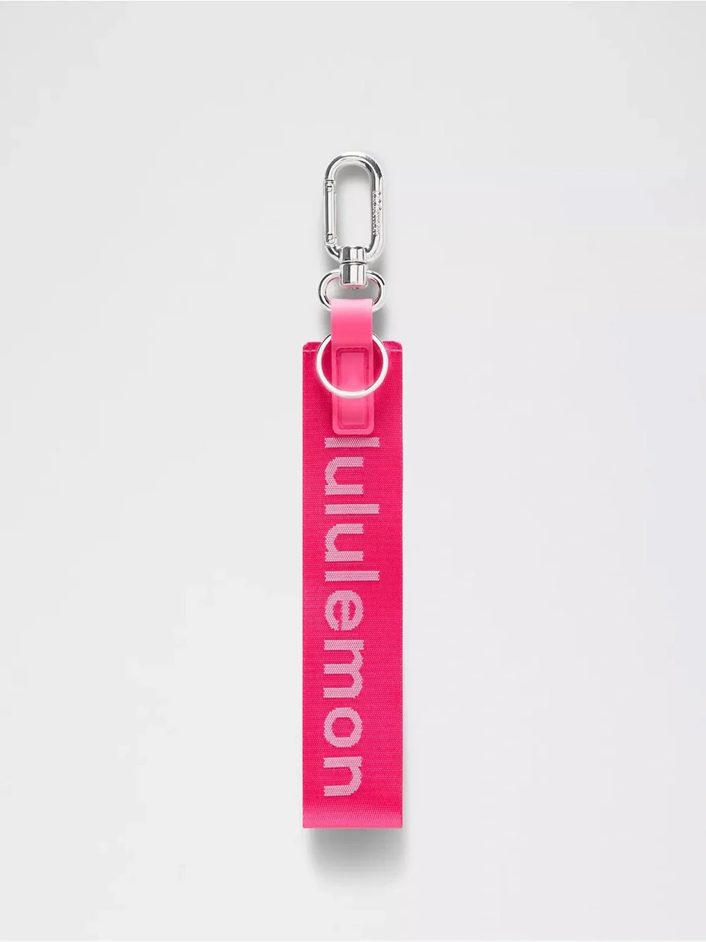 Lululemon Never Lost Keychain- Flamingo Fun/Pink Pearl/Silver